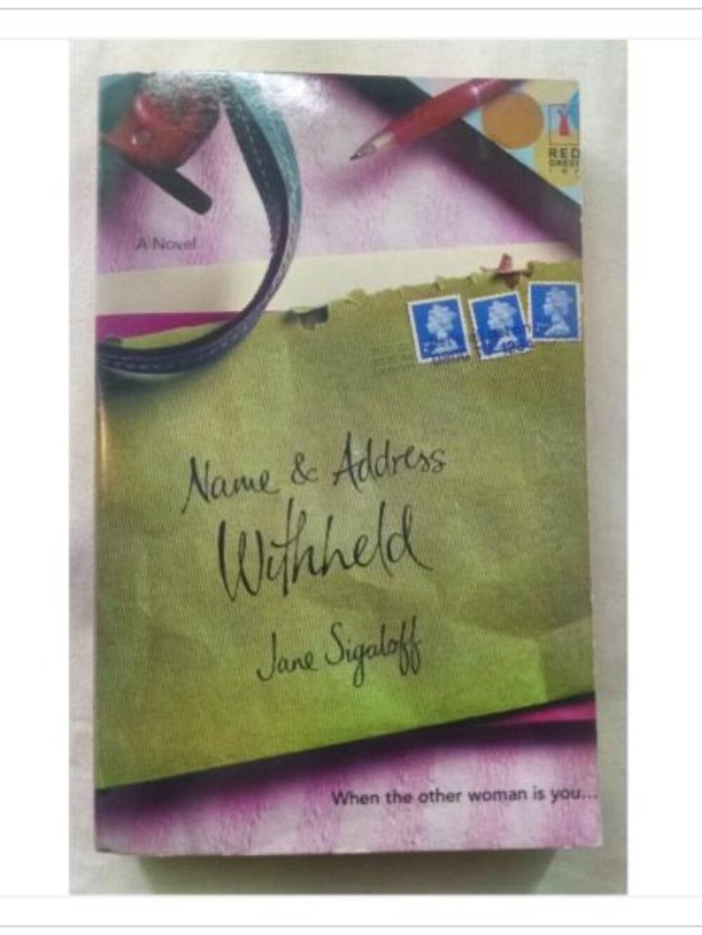 Name & Address Withheld Jane Sigaloff Paperback Book Vintage Novel Read Classic
